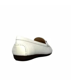 Ivoire0236a Ivoire 6341 Cannes Cuir Blanc*Femme Mocassins