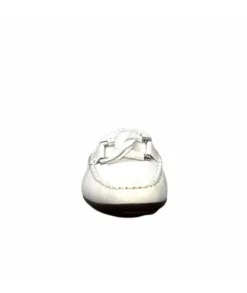 Ivoire0236a Ivoire 6341 Cannes Cuir Blanc*Femme Mocassins