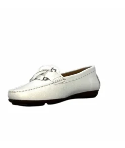 Ivoire0236a Ivoire 6341 Cannes Cuir Blanc*Femme Mocassins