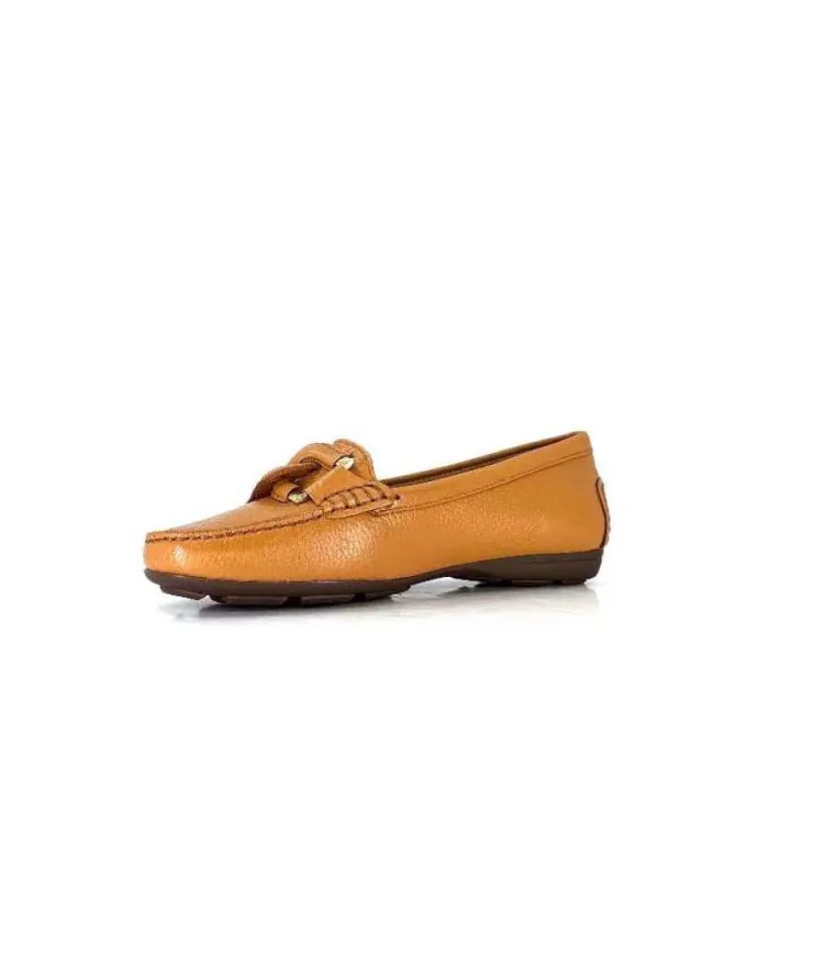 Ivoire0236a Ivoire 6341 Cannes Cuir Camel*Femme Mocassins