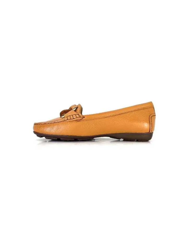 Ivoire0236a Ivoire 6341 Cannes Cuir Camel*Femme Mocassins