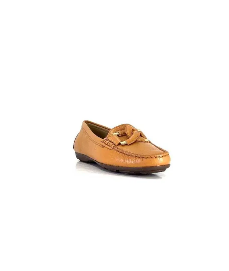 Ivoire0236a Ivoire 6341 Cannes Cuir Camel*Femme Mocassins