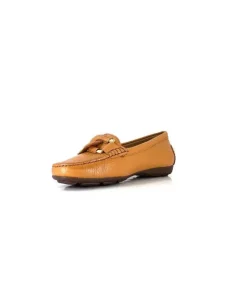 Ivoire0236a Ivoire 6341 Cannes Cuir Camel*Femme Mocassins