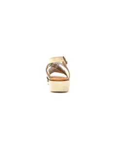 lola canales / calzado pasoli Ivoire 2146 Ceralin Cuir Blanc Beige Argent*Femme Sandales