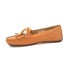 Ivoire0575a Ivoire 60509 Coimbra Nubuck Tan*Femme Mocassins