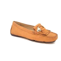 Ivoire0575a Ivoire 60509 Coimbra Nubuck Tan*Femme Mocassins
