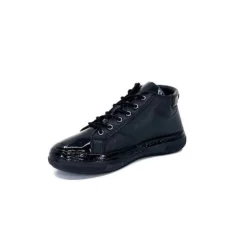 Ivoire0401a Ivoire 500-358 Cuir & Vernis Noir*Femme Baskets