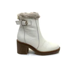 Ivoire-354 Ivoire 109381 Cuir Beige*Femme Fourrées