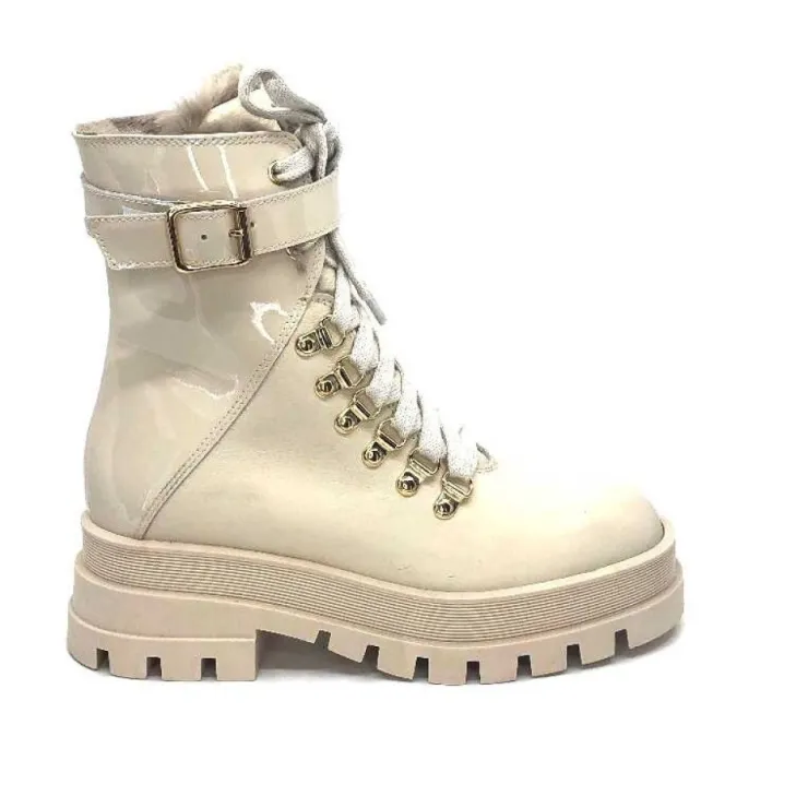 Elena Ivoire 61042 Cuir Beige*Femme Fourrées