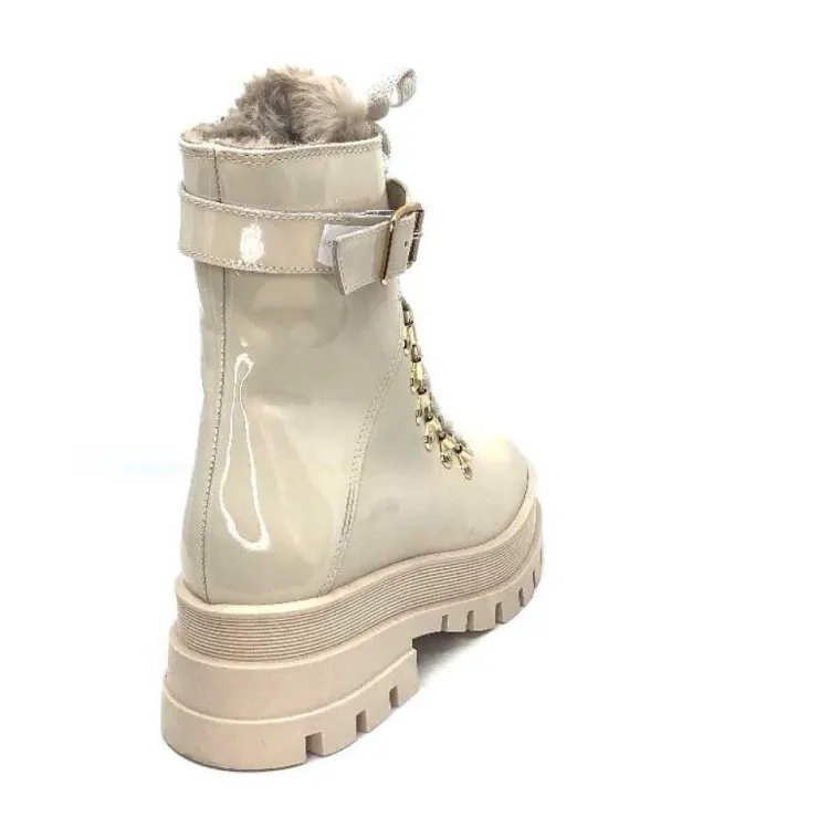 Elena Ivoire 61042 Cuir Beige*Femme Fourrées