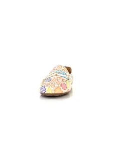 Ivoire0209b Ivoire 10322 Cuir Beige Multicolore*Femme Mocassins