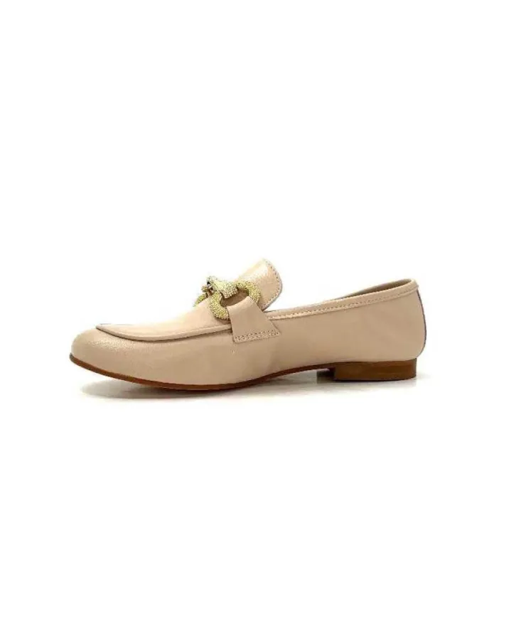 Ivoire0055a Ivoire 321 Cuir Beige Nude*Femme Mocassins