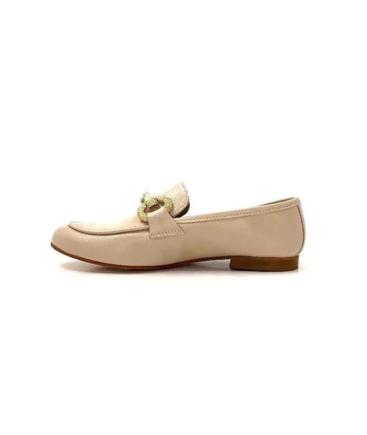 Ivoire0055a Ivoire 321 Cuir Beige Nude*Femme Mocassins