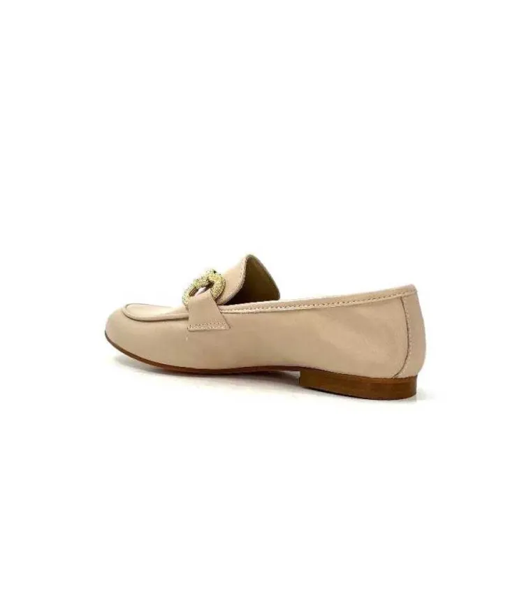 Ivoire0055a Ivoire 321 Cuir Beige Nude*Femme Mocassins