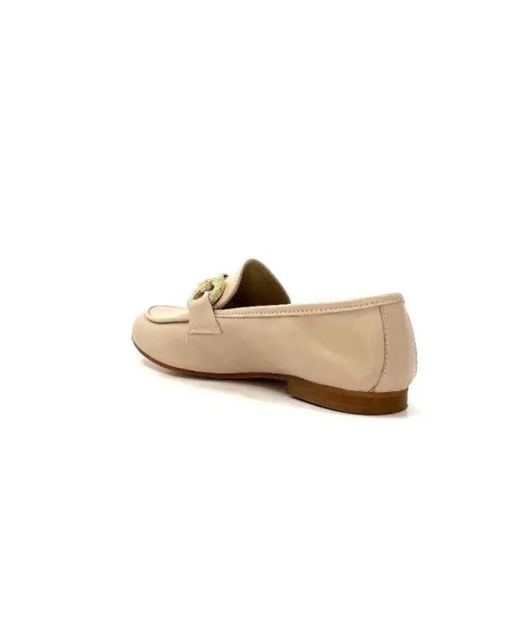 Ivoire0055a Ivoire 321 Cuir Beige Nude*Femme Mocassins