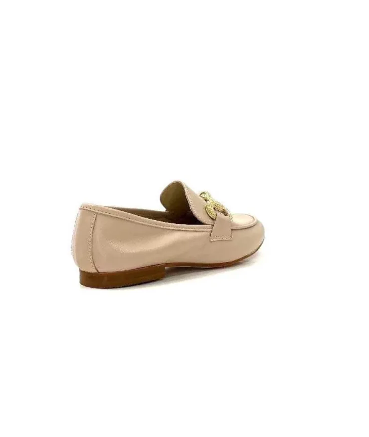 Ivoire0055a Ivoire 321 Cuir Beige Nude*Femme Mocassins