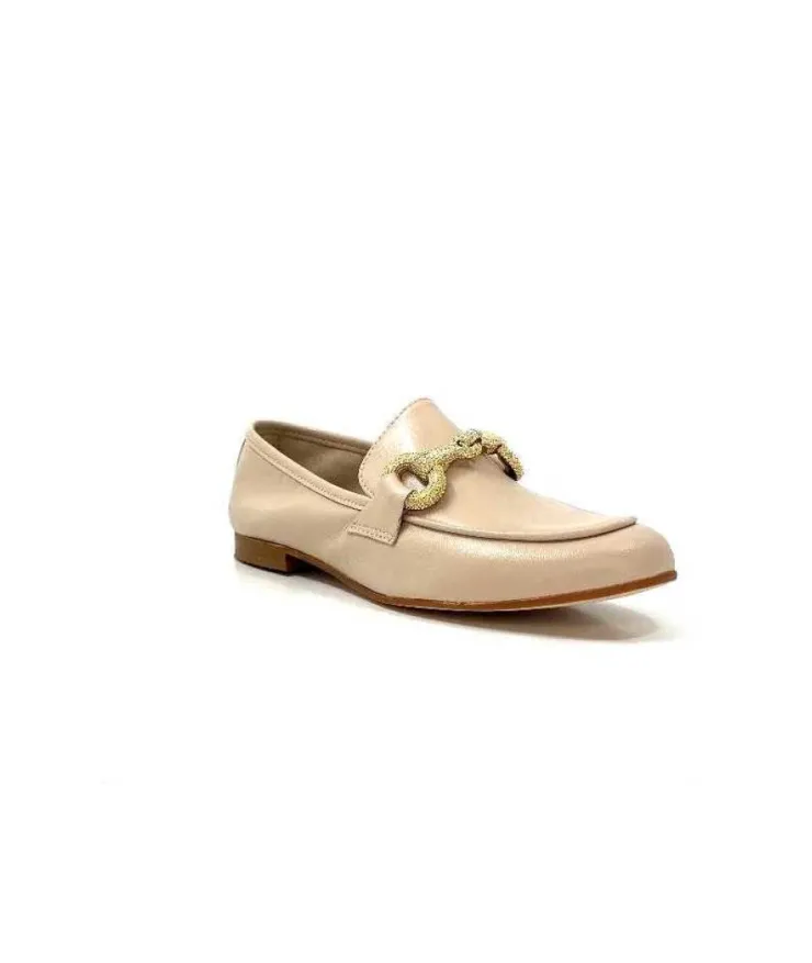 Ivoire0055a Ivoire 321 Cuir Beige Nude*Femme Mocassins