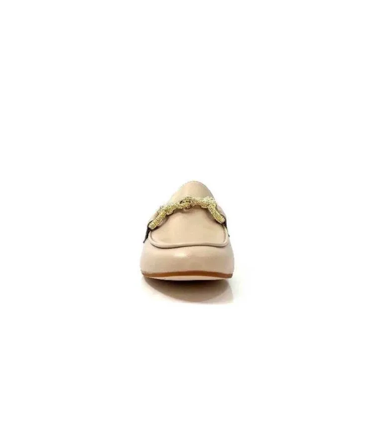 Ivoire0055a Ivoire 321 Cuir Beige Nude*Femme Mocassins