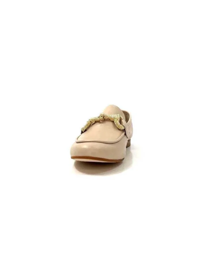 Ivoire0055a Ivoire 321 Cuir Beige Nude*Femme Mocassins