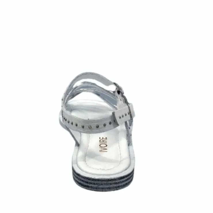 Ivoire0401a Ivoire 500.4301 Cuir Blanc*Femme Sandales