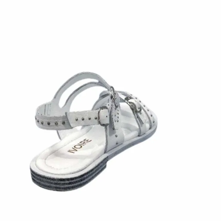 Ivoire0401a Ivoire 500.4301 Cuir Blanc*Femme Sandales