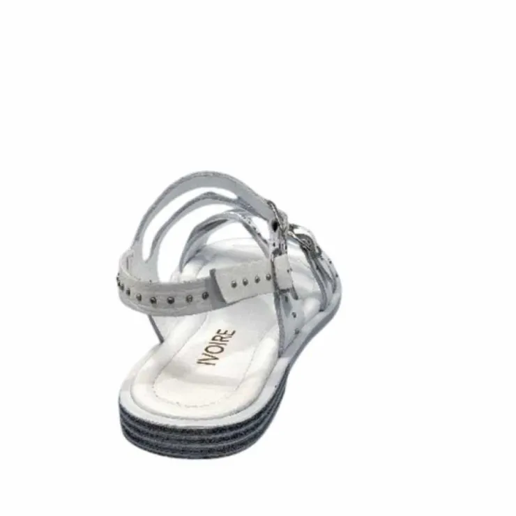 Ivoire0401a Ivoire 500.4301 Cuir Blanc*Femme Sandales
