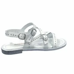 Ivoire0401a Ivoire 500.4301 Cuir Blanc*Femme Sandales