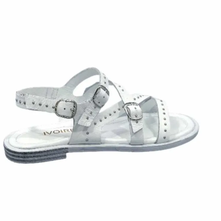 Ivoire0401a Ivoire 500.4301 Cuir Blanc*Femme Sandales