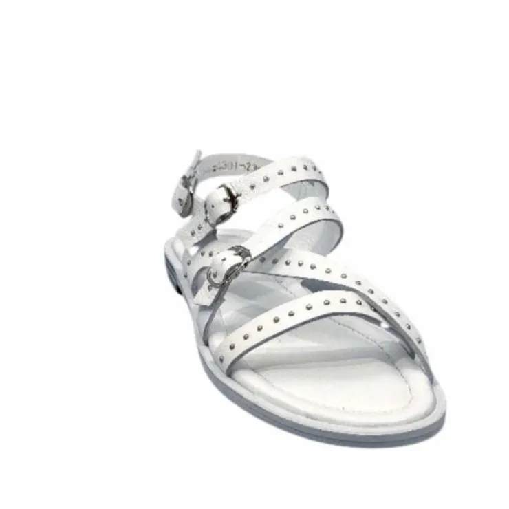 Ivoire0401a Ivoire 500.4301 Cuir Blanc*Femme Sandales