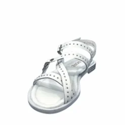 Ivoire0401a Ivoire 500.4301 Cuir Blanc*Femme Sandales
