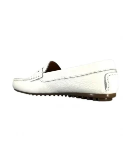 Ivoire0209b Ivoire 10322 Cuir Blanc*Femme Mocassins