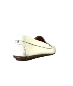 Ivoire0209b Ivoire 10322 Cuir Blanc*Femme Mocassins