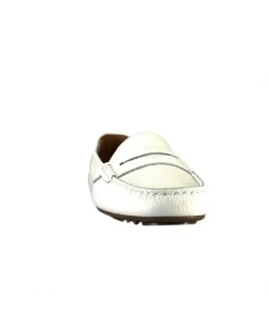 Ivoire0209b Ivoire 10322 Cuir Blanc*Femme Mocassins