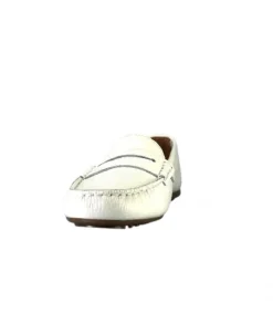 Ivoire0209b Ivoire 10322 Cuir Blanc*Femme Mocassins