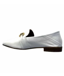 355-ivoire Ivoire 35.48.709 Cuir Blanc*Femme Mocassins