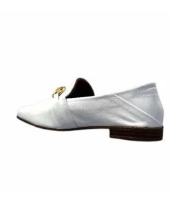 355-ivoire Ivoire 35.48.709 Cuir Blanc*Femme Mocassins