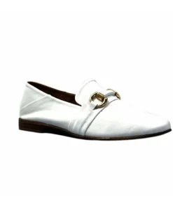 355-ivoire Ivoire 35.48.709 Cuir Blanc*Femme Mocassins