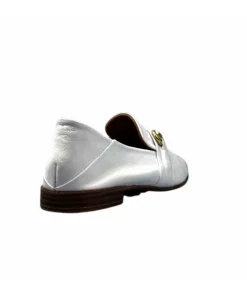 355-ivoire Ivoire 35.48.709 Cuir Blanc*Femme Mocassins