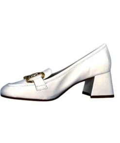 Ivoire0532 Ivoire 28102 Cuir Blanc*Femme Mocassins