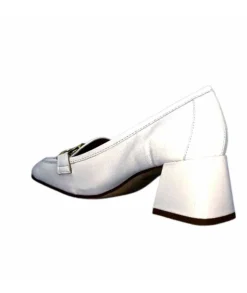 Ivoire0532 Ivoire 28102 Cuir Blanc*Femme Mocassins