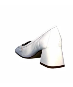 Ivoire0532 Ivoire 28102 Cuir Blanc*Femme Mocassins