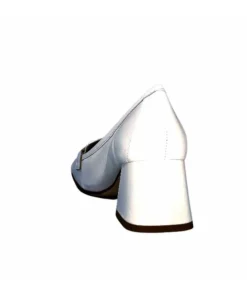 Ivoire0532 Ivoire 28102 Cuir Blanc*Femme Mocassins