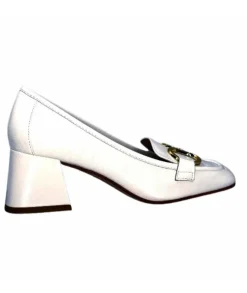 Ivoire0532 Ivoire 28102 Cuir Blanc*Femme Mocassins