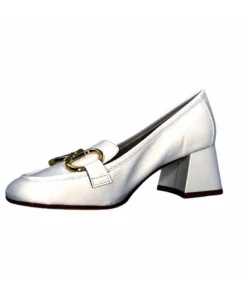 Ivoire0532 Ivoire 28102 Cuir Blanc*Femme Mocassins