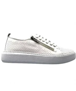 s and m / shoes market Ivoire 382.510 Cuir Blanc*Femme Baskets