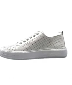s and m / shoes market Ivoire 382.510 Cuir Blanc*Femme Baskets