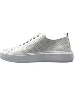 s and m / shoes market Ivoire 382.510 Cuir Blanc*Femme Baskets