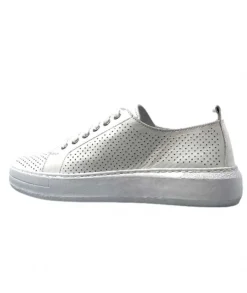 s and m / shoes market Ivoire 382.510 Cuir Blanc*Femme Baskets