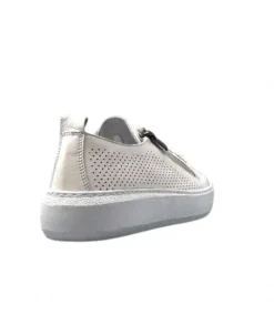 s and m / shoes market Ivoire 382.510 Cuir Blanc*Femme Baskets