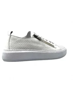 s and m / shoes market Ivoire 382.510 Cuir Blanc*Femme Baskets